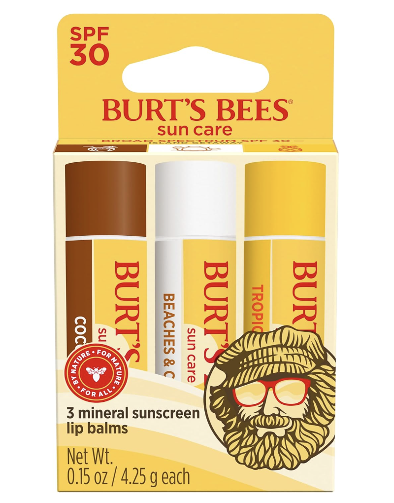 Burt's Bees SPF 30 Lip Balm for sun poisoning on lips